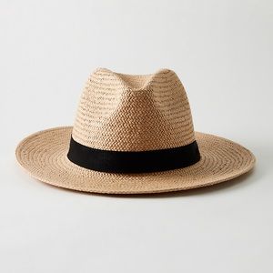Aritzia Auxiliary Classic Straw Fedora Size S/M